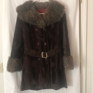 Vintage faux fur coat